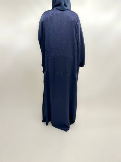 Abaya Doha bleu nuit avec voile