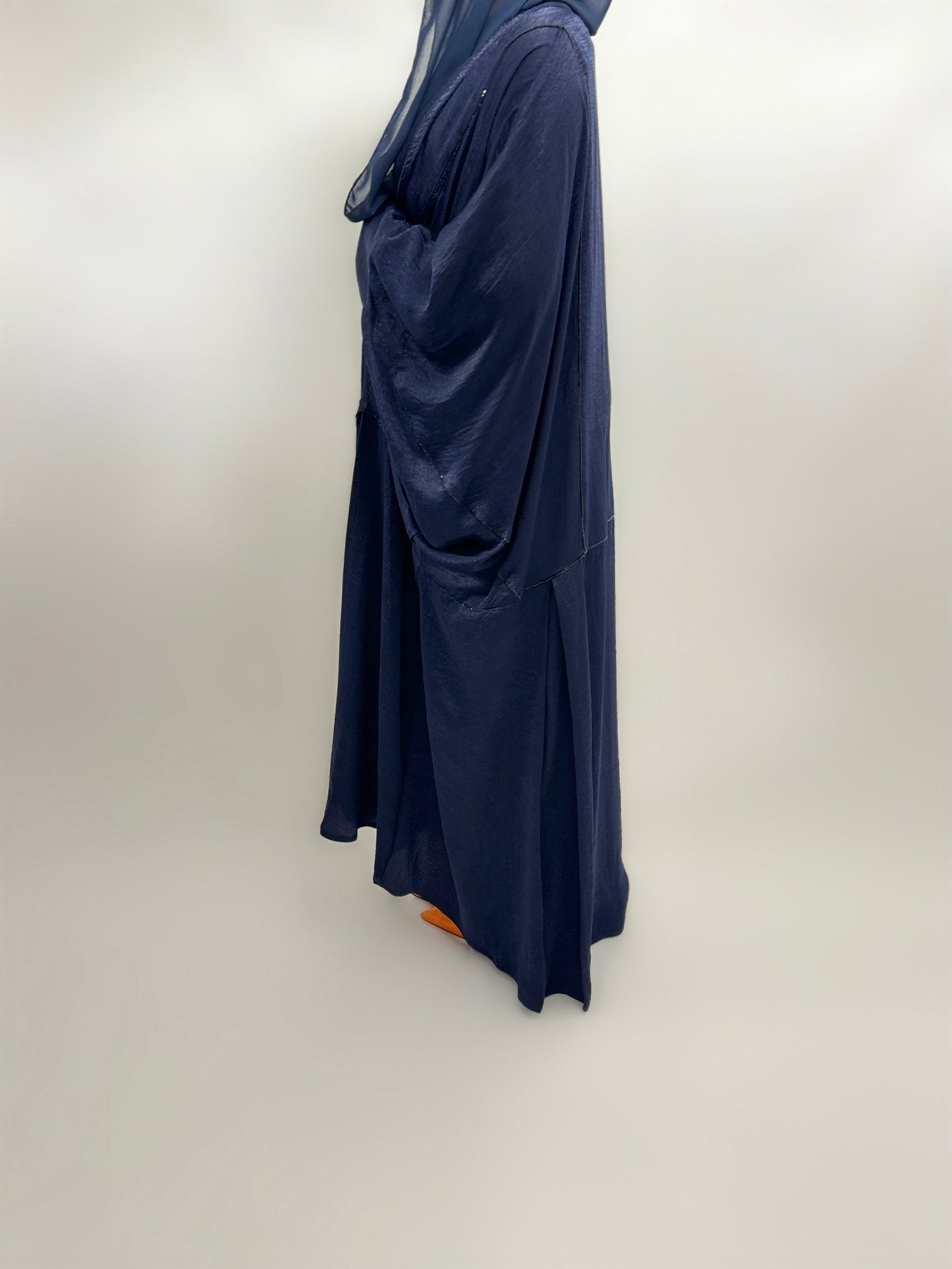 Abaya Doha bleu nuit avec voile